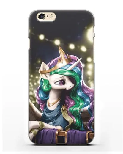 Чехол Май Литл Пони Принцесса Селестия силиконовый для iPhone 6