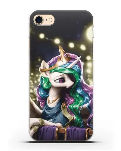 Чехол Май Литл Пони Принцесса Селестия силиконовый для iPhone 7