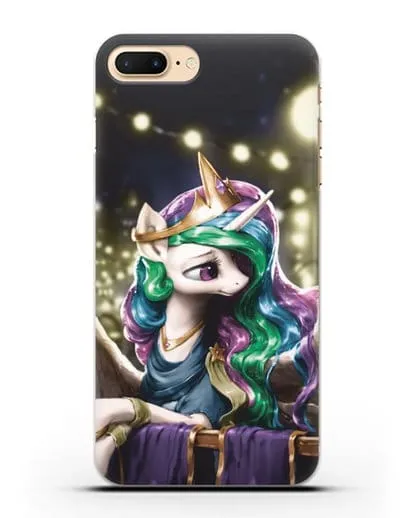 Чехол Май Литл Пони Принцесса Селестия силиконовый для iPhone 8 Plus