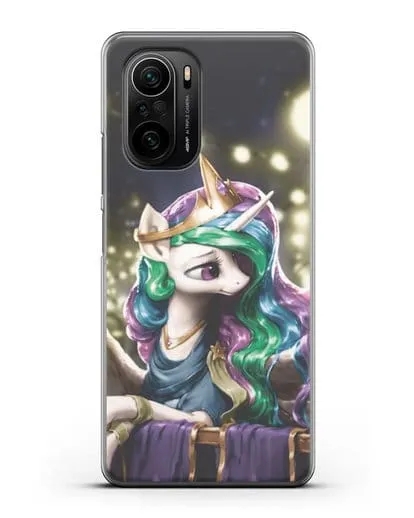 Чехол Май Литл Пони Принцесса Селестия силиконовый для Xiaomi Poco F3 Pro