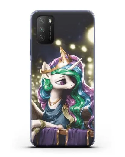 Чехол Май Литл Пони Принцесса Селестия силиконовый для Xiaomi Poco M3