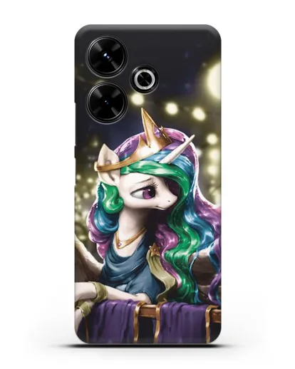 Чехол Май Литл Пони Принцесса Селестия силиконовый для Xiaomi Poco M6