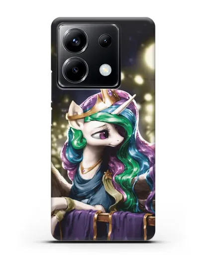 Чехол Май Литл Пони Принцесса Селестия силиконовый для Xiaomi Poco X6