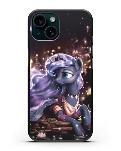 Чехол Май Литл Пони Принцесса Луна силиконовый для iPhone 15