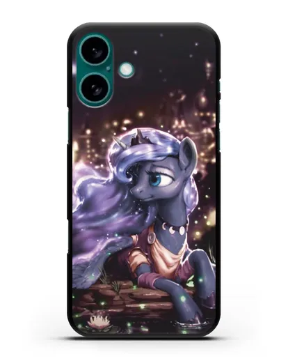 Чехол Май Литл Пони Принцесса Луна силиконовый для iPhone 16 Plus