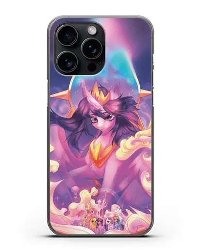 Чехол Май Литл Пони Принцесса Сумеречная Искорка силиконовый для iPhone 15 Pro Max