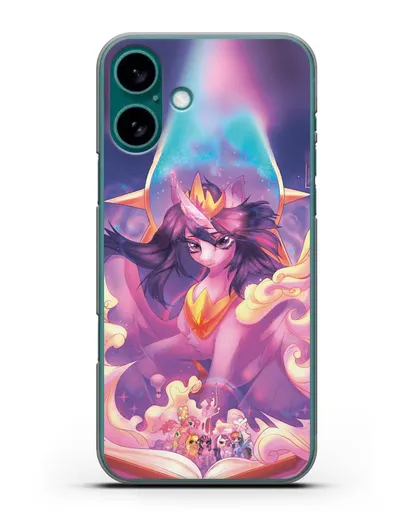 Чехол Май Литл Пони Принцесса Сумеречная Искорка силиконовый для iPhone 16 Plus