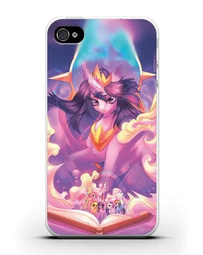 Чехол Май Литл Пони Принцесса Сумеречная Искорка силиконовый для iPhone 4/4s