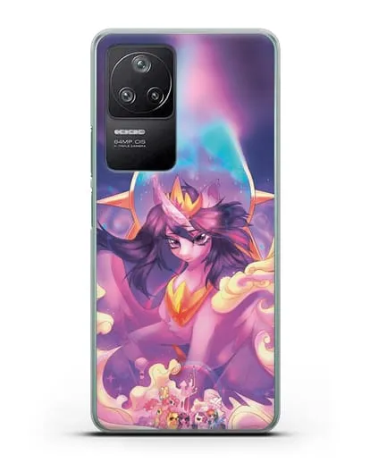 Чехол Май Литл Пони Принцесса Сумеречная Искорка силиконовый для Xiaomi Poco F4