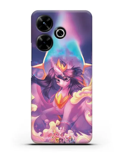 Чехол Май Литл Пони Принцесса Сумеречная Искорка силиконовый для Xiaomi Poco M6