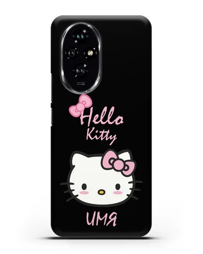 Именной чехол Hello Kitty силиконовый для Honor 200