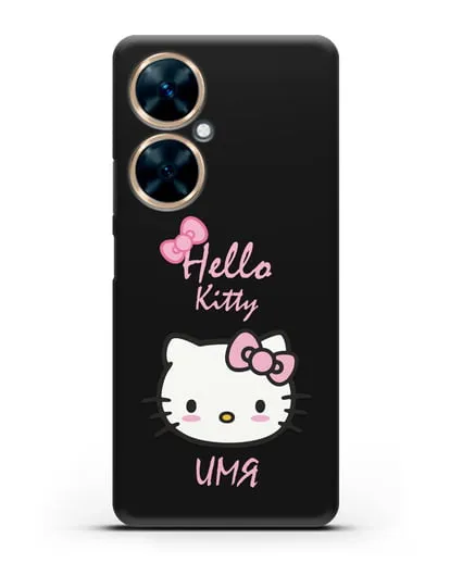 Именной чехол Hello Kitty силиконовый для Huawei Nova 11i