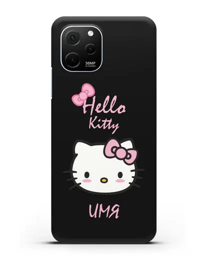 Именной чехол Hello Kitty силиконовый для Huawei Nova Y61