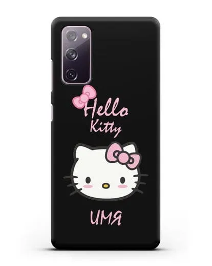 Именной чехол Hello Kitty силиконовый для Samsung Galaxy S20 FE [SM-G780F]