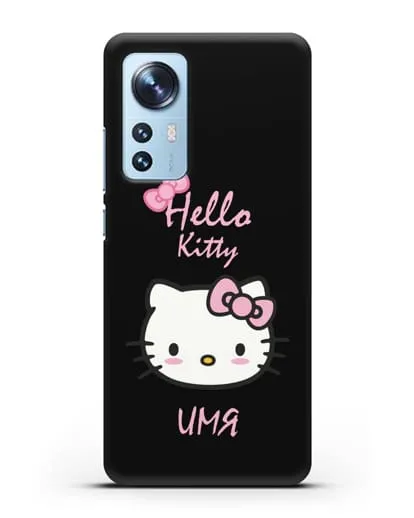Именной чехол Hello Kitty силиконовый для Xiaomi 12