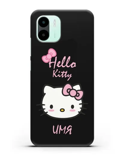 Именной чехол Hello Kitty силиконовый для Xiaomi Redmi A2
