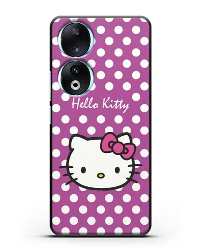 Чехол с паттерном Hello Kitty силиконовый для Honor 90