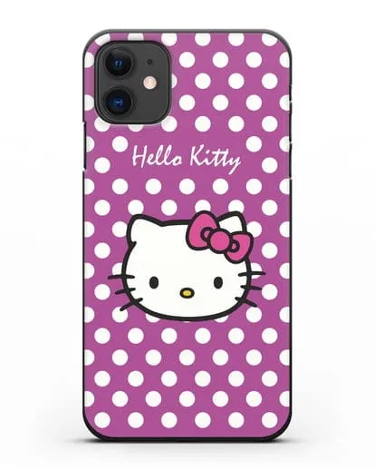 Чехол с паттерном Hello Kitty силиконовый для iPhone 11