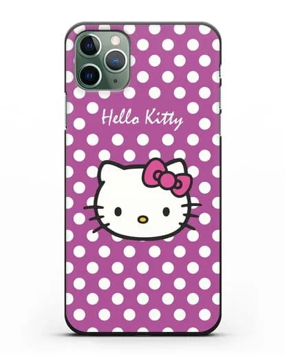 Чехол с паттерном Hello Kitty силиконовый для iPhone 11 Pro Max