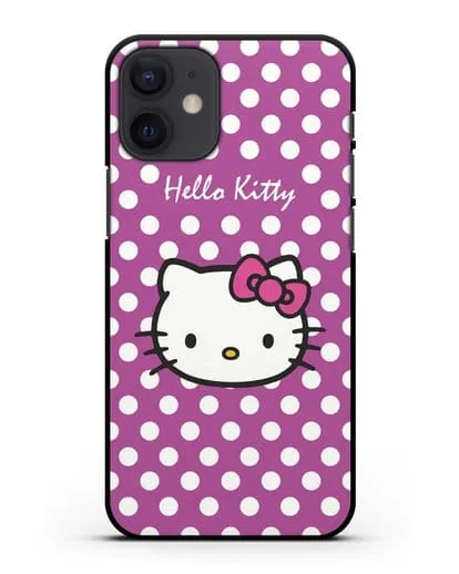 Чехол с паттерном Hello Kitty силиконовый для iPhone 12 mini