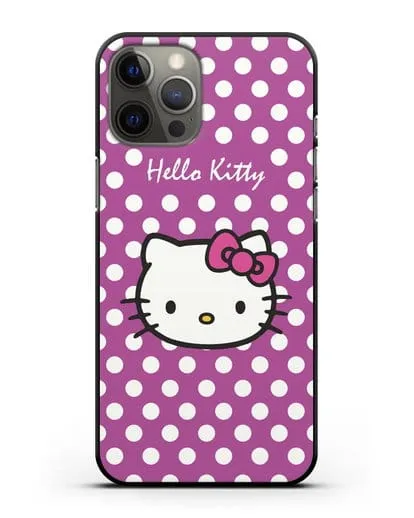 Чехол с паттерном Hello Kitty силиконовый для iPhone 12 Pro Max