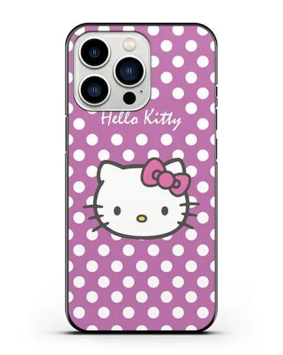 Чехол с паттерном Hello Kitty силиконовый для iPhone 13 Pro