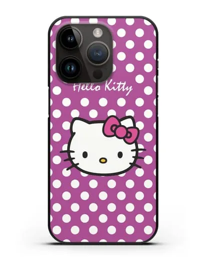 Чехол с паттерном Hello Kitty силиконовый для iPhone 14 Pro