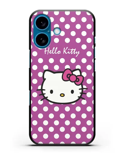 Чехол с паттерном Hello Kitty силиконовый для iPhone 16