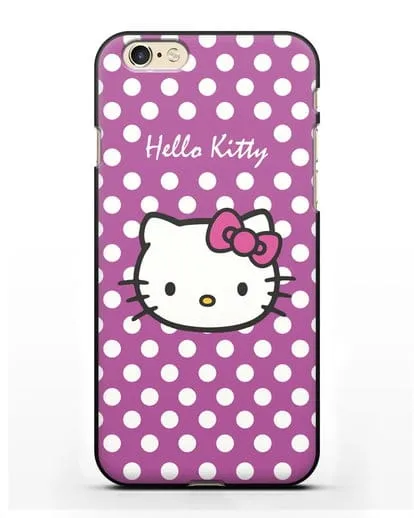 Чехол с паттерном Hello Kitty силиконовый для iPhone 6s