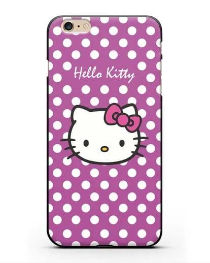 Чехол с паттерном Hello Kitty силиконовый для iPhone 6s Plus