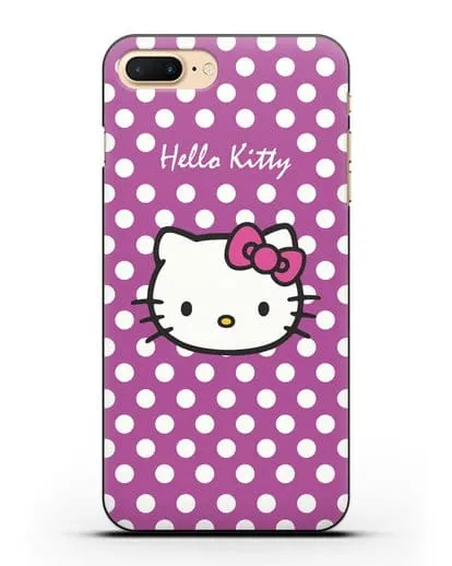 Чехол с паттерном Hello Kitty силиконовый для iPhone 7 Plus