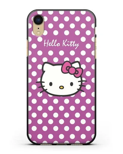 Чехол с паттерном Hello Kitty силиконовый для iPhone XR