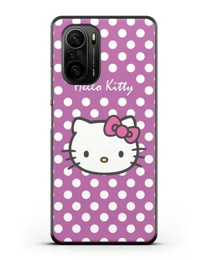 Чехол с паттерном Hello Kitty силиконовый для Xiaomi Poco F3 Pro