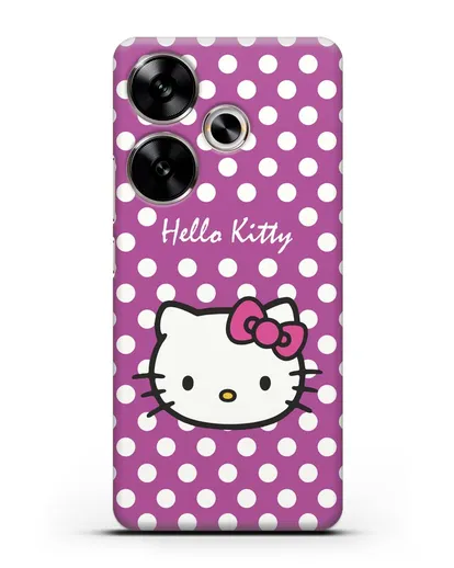 Чехол с паттерном Hello Kitty силиконовый для Xiaomi Poco F6