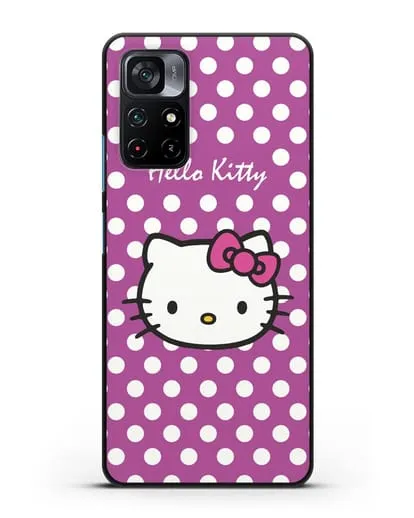 Чехол с паттерном Hello Kitty силиконовый для Xiaomi Poco M4 Pro 5G