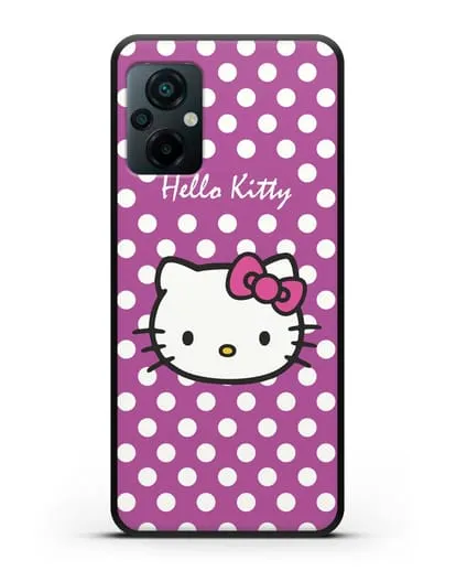 Чехол с паттерном Hello Kitty силиконовый для Xiaomi Poco M5