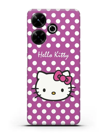 Чехол с паттерном Hello Kitty силиконовый для Xiaomi Poco M6