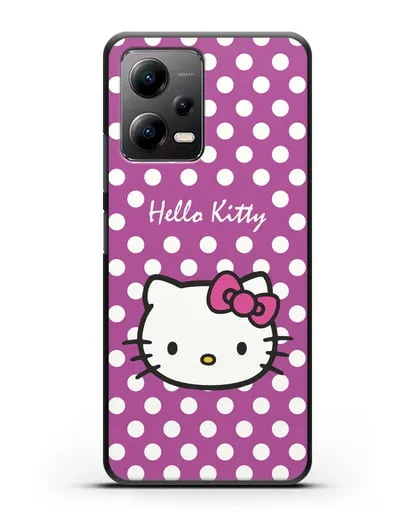Чехол с паттерном Hello Kitty силиконовый для Xiaomi Poco X5