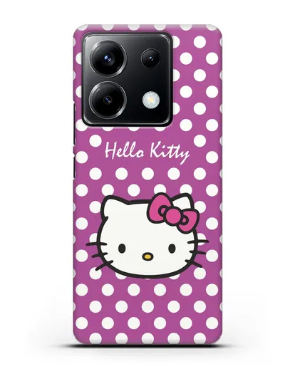 Чехол с паттерном Hello Kitty силиконовый для Xiaomi Poco X6
