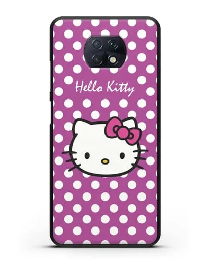 Чехол с паттерном Hello Kitty силиконовый для Xiaomi Redmi Note 9T