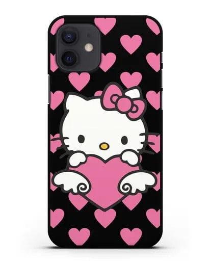 Чехол с принтом Хелло Китти силиконовый для iPhone 12