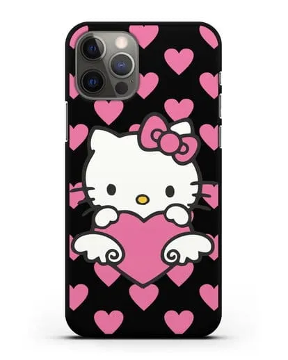 Чехол с принтом Хелло Китти силиконовый для iPhone 12 Pro