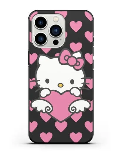 Чехол с принтом Хелло Китти силиконовый для iPhone 13 Pro