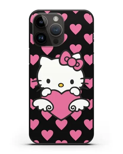 Чехол с принтом Хелло Китти силиконовый для iPhone 14 Pro Max