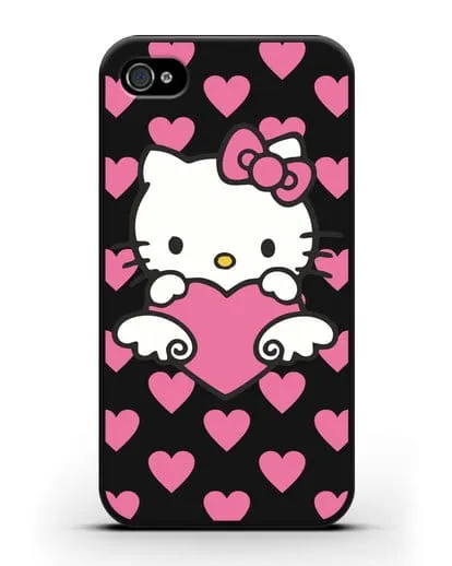 Чехол с принтом Хелло Китти силиконовый для iPhone 4/4s