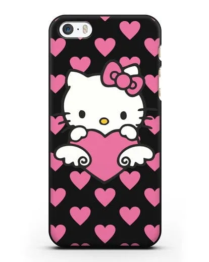 Чехол с принтом Хелло Китти силиконовый для iPhone 5/5s/SE