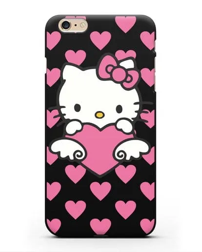 Чехол с принтом Хелло Китти силиконовый для iPhone 6s Plus