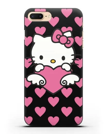 Чехол с принтом Хелло Китти силиконовый для iPhone 8 Plus