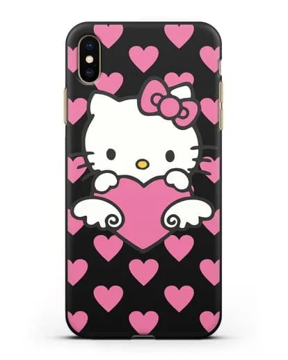 Чехол с принтом Хелло Китти силиконовый для iPhone XS Max