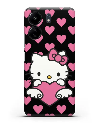 Чехол с принтом Хелло Китти силиконовый для Xiaomi Poco C65